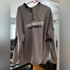 Dallas Cowboys NFL Retro Sideline Reebok 1/4 Zip - Large
